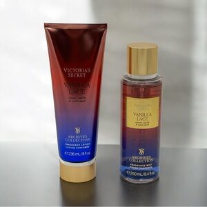 Victoria’s Secret Vanilla Lace Archives Collection Body Lotion Gift Set NWT